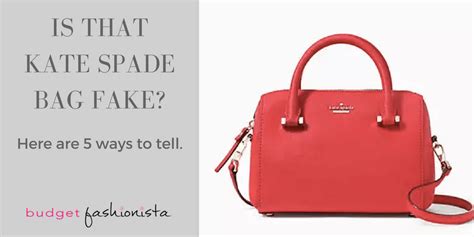 how to spot fake kate spade bag|kate spade authentication.